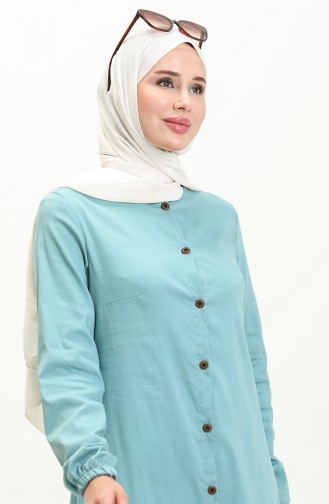 Frilly Tunic 1871-01 Navy Green 1871-01