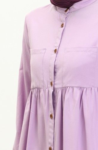 Buttoned Pocket Tunic 9847-02 Lilac 9847-02