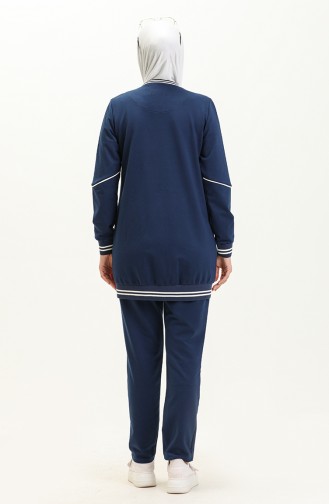 Piping Tracksuit Suit 71045-02 İndigo 71045-02