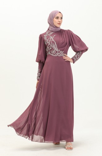 Chiffon Evening Dress 52867-03 Dusty Rose 52867-03