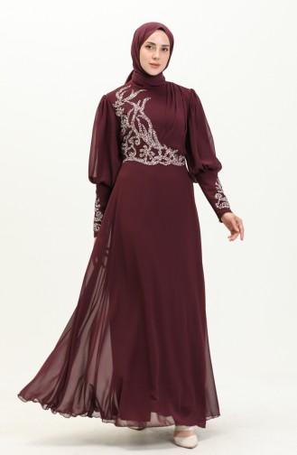 Chiffon Abendkleid 52867-05 Lila 52867-05