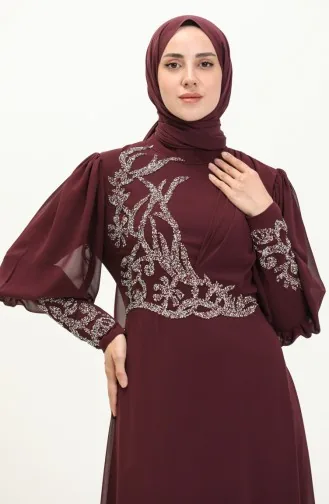 Chiffon Abendkleid 52867-05 Lila 52867-05