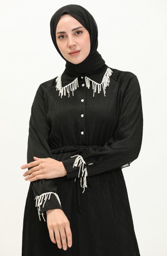 Black İslamitische Jurk 71108-01