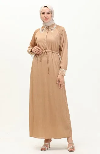 Robe Perlées 71108-02 Beige 71108-02