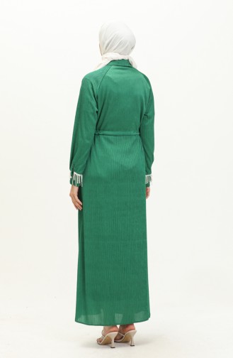 Crepe Pearl Dress 71108-04 Emerald Green 71108-04