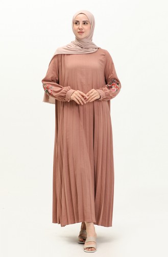 Patterned Belted Dress 1038-03 Onion Peel 1038-03