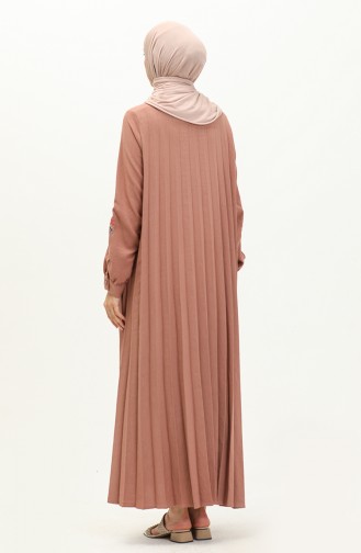 Patterned Belted Dress 1038-03 Onion Peel 1038-03