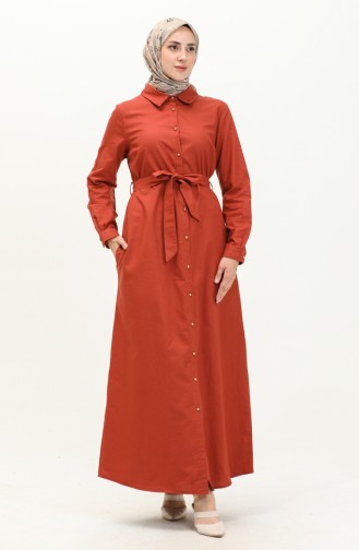 Hemdkragen Baumwollkleid 60301-02 Fliese 60301-02