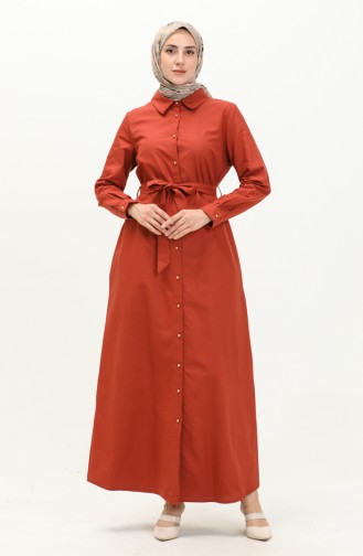 Hemdkragen Baumwollkleid 60301-02 Fliese 60301-02