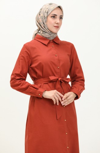 Hemdkragen Baumwollkleid 60301-02 Fliese 60301-02