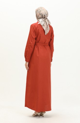 Hemdkragen Baumwollkleid 60301-02 Fliese 60301-02