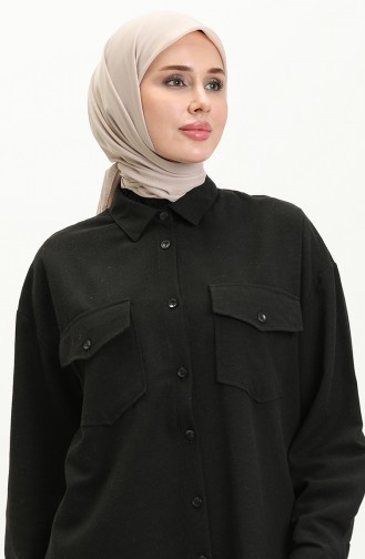 Linen Pocketed Two Piece Suit 4428-01 Black 4428-01