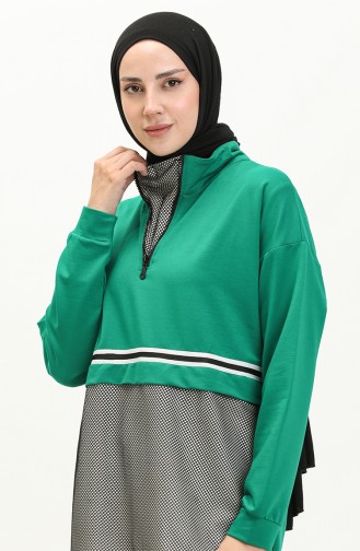 Mesh Tracksuit Set 71008-01 Green 71008-01