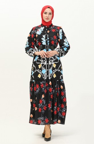Black İslamitische Jurk 1028-02