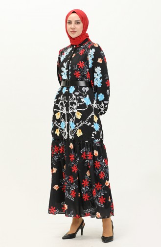 Black İslamitische Jurk 1028-02