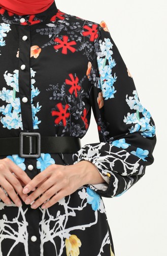 Black İslamitische Jurk 1028-02