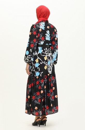 Black İslamitische Jurk 1028-02