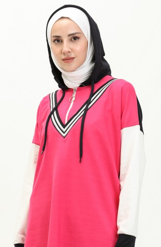 Ribbed Tracksuit Set 70077-02 Fuchsia 70077-02