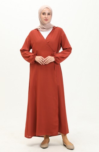 Tobacco Brown Praying Dress 4481B-08