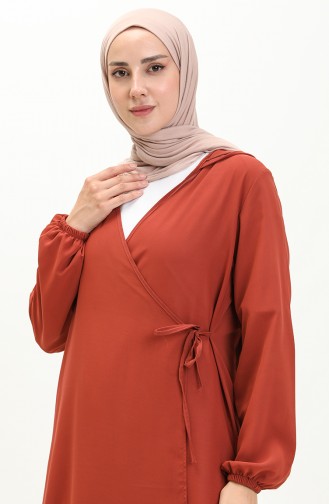 Tobacco Brown Praying Dress 4481B-08