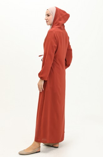 Tobacco Brown Praying Dress 4481B-08