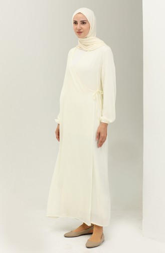 Prayer Dress 4481b-09 Cream 4481B-09