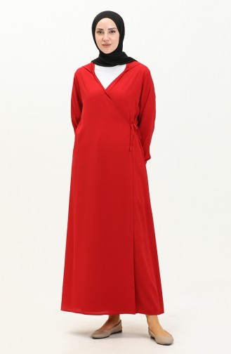 فستان الصلاة بربطة 4481B-12  أحمر 4481B-12