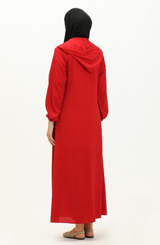 فستان الصلاة بربطة 4481B-12  أحمر 4481B-12