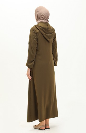 Olive-green Praying Dress 4481B-15