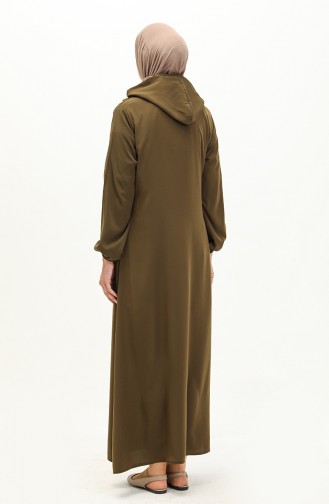Olive-green Praying Dress 4481B-15