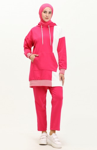 Hooded Tracksuit Set 70083-01 Fuchsia 70083-01