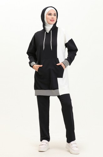 Hooded Tracksuit Set 70083-02 Navy Blue 70083-02