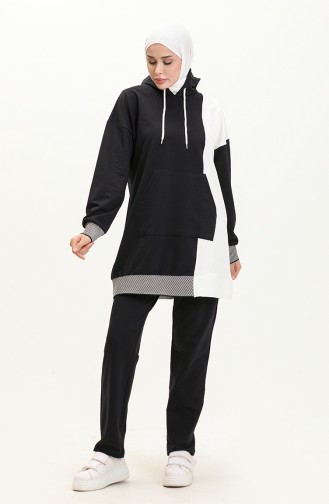 Hooded Tracksuit Set 70083-02 Navy Blue 70083-02