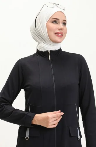 Fermuarlı Spor Ferace 9283-01 Lacivert