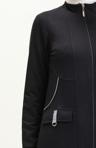 Abaya Zippée 9283-01 Bleu Marine 9283-01