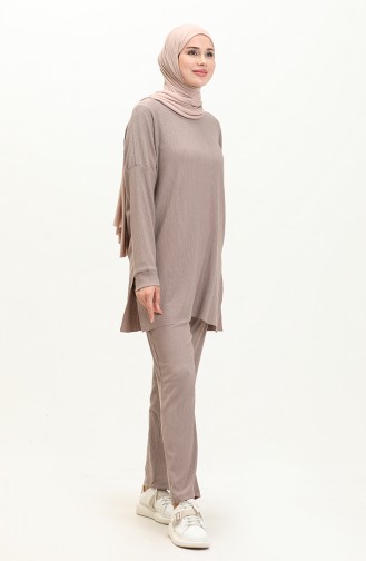 Tunika-Hose Doppelset  1002-09 Nerz 1002-09