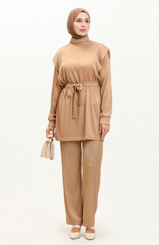 Ensemble Tunique Pantalon 71116-01 Beige 71116-01