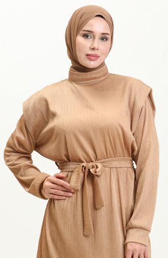 Pleated Two Piece Suit 71116-01 Beige 71116-01