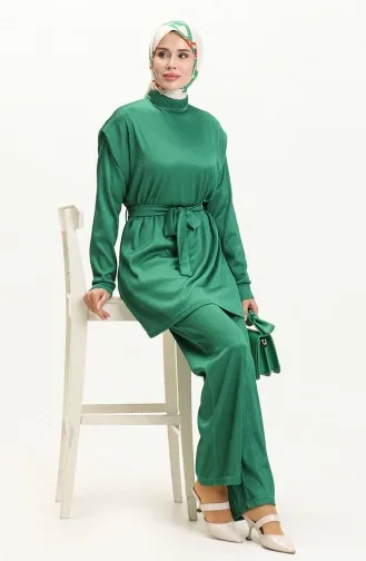 Ensemble Tunique Pantalon 71116-03 Vert Emeraude 71116-03