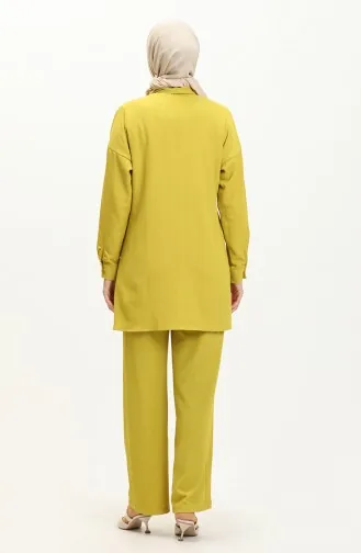 Ensemble Tunique Pantalon 71121-01 Vert Huile 71121-01