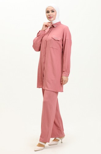 Ensemble Tunique Pantalon 71121-05 Rose Pâle 71121-05