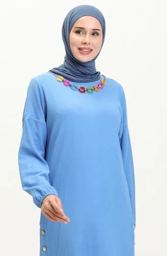 Crepe Necklace Two Piece Suit 71136-01 Saxe 71136-01