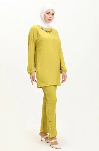 Ensemble Tunique Pantalon 71136-03 Vert Huile 71136-03