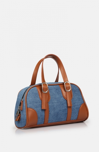 Stilgo Women s Shoulder Bag AV107Z-01 Denim Tan 107Z-01