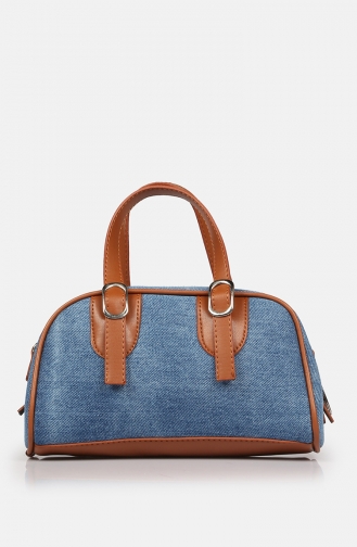 Stilgo Women s Shoulder Bag AV107Z-01 Denim Tan 107Z-01