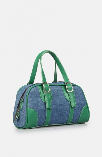 Stilgo Women s Shoulder Bag AV107Z-02 Jeans Green 107Z-02