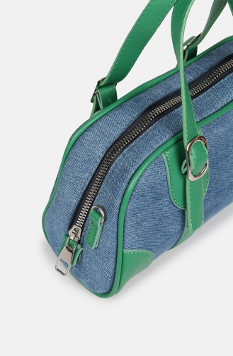 Stilgo Women s Shoulder Bag AV107Z-02 Jeans Green 107Z-02