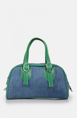 Stilgo Women s Shoulder Bag AV107Z-02 Jeans Green 107Z-02