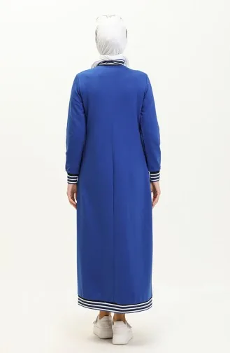 Robe Sweat Zippée 71003-03 Bleu Roi 71003-03