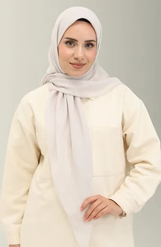 Écharpe Unie DSR-02 Gris Argent 02